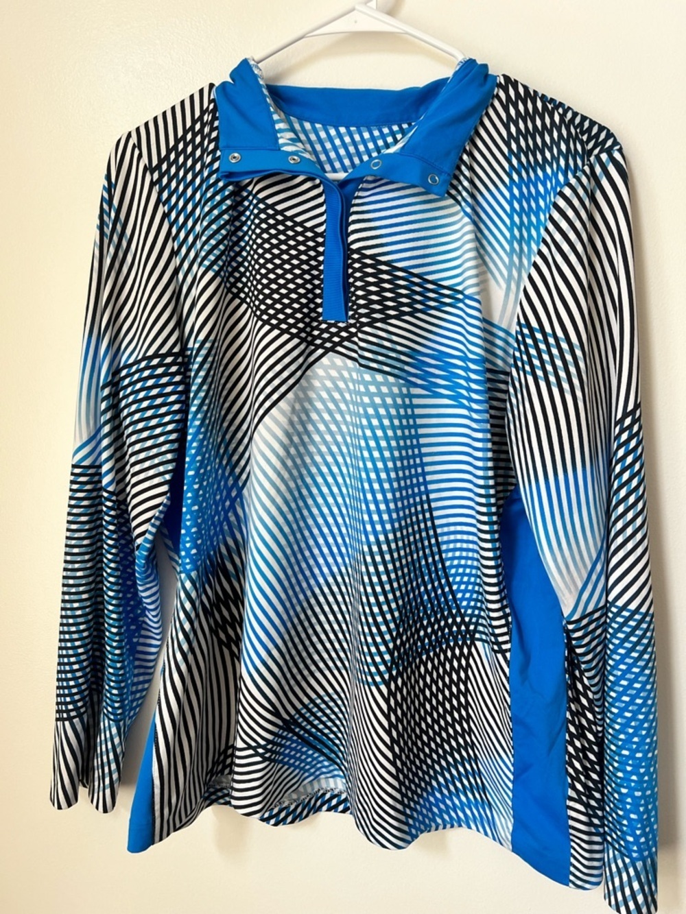 Womens TAIL Golf Long Sleeve Mock 1/4 Snap Up Pullover Top Size XL